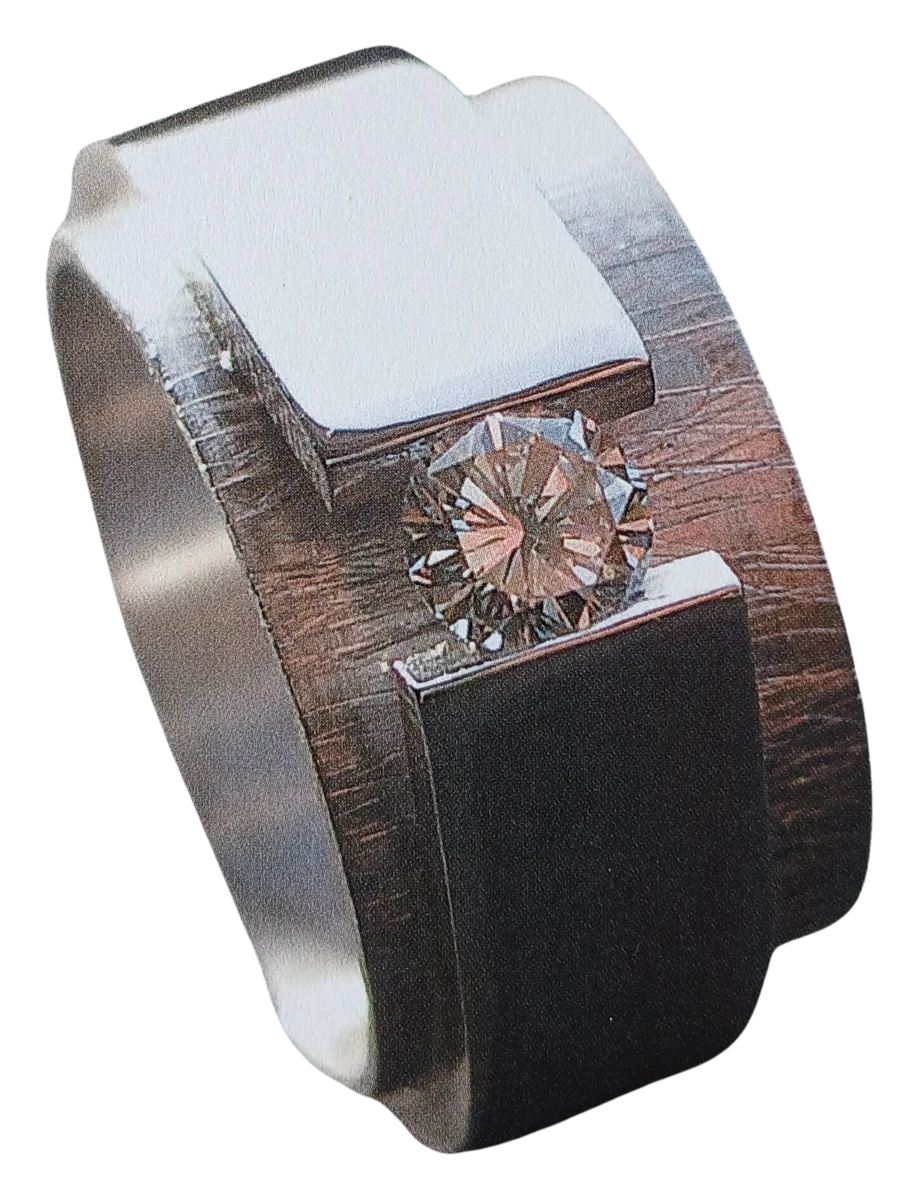 Ring 'Tie the knot' met diamant